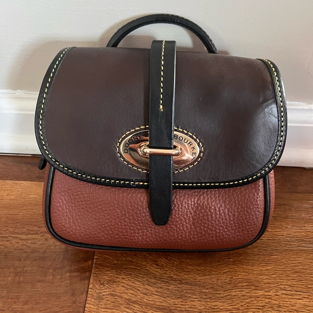 Dooney & Bourke Brown and Black Mini Bag